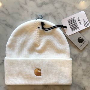 Carhartt Beanie Hat in Ivory Knit